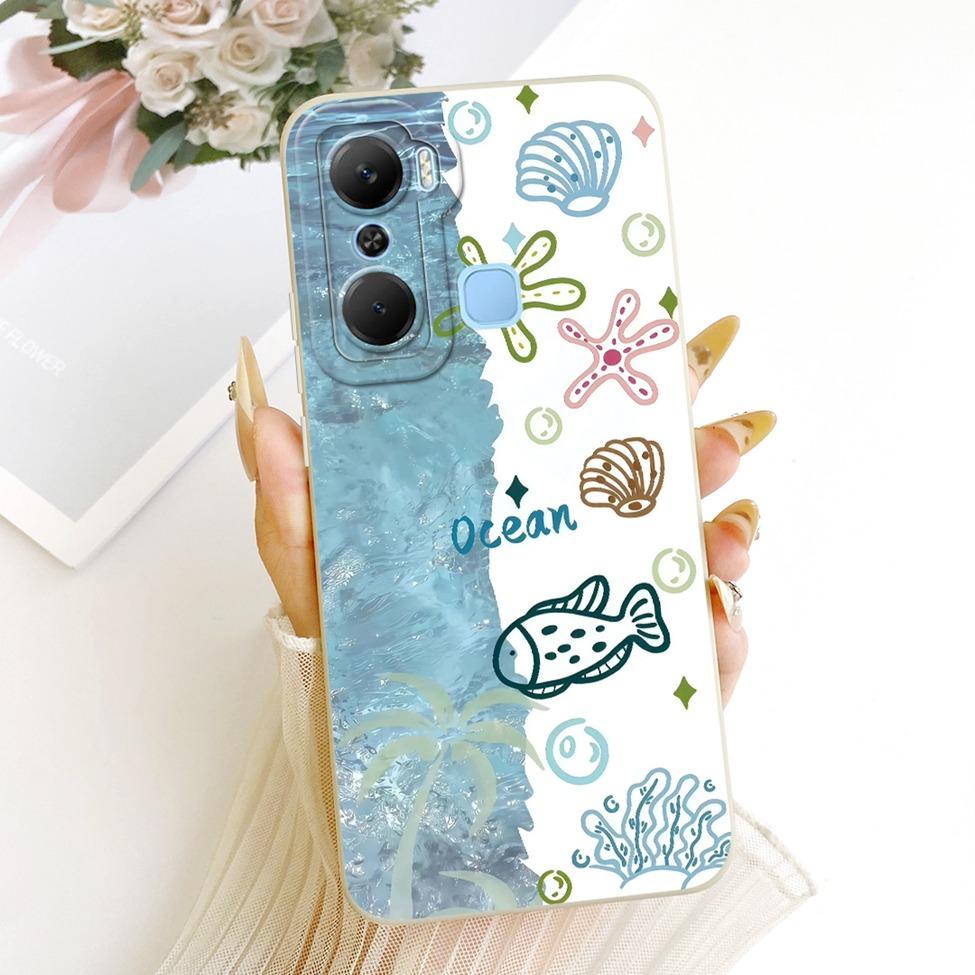 For Infinix X668C Phone Case For Infinix Hot 12 Pro Cover Silicone Cute Cat Fashion Funny Painted Casing For Inifnix Hot 12 Pro