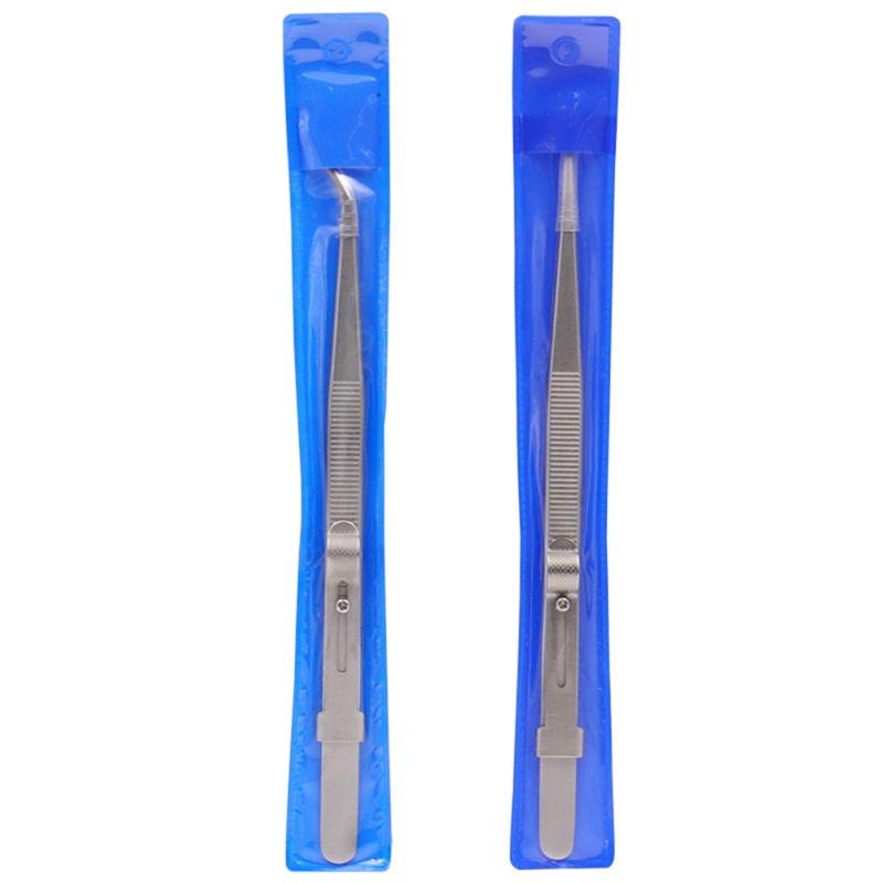 Jewelry Tweezers Professional Slotted Stainless Steel Tweezers Multipurpose Tweezers For Diy Diamond