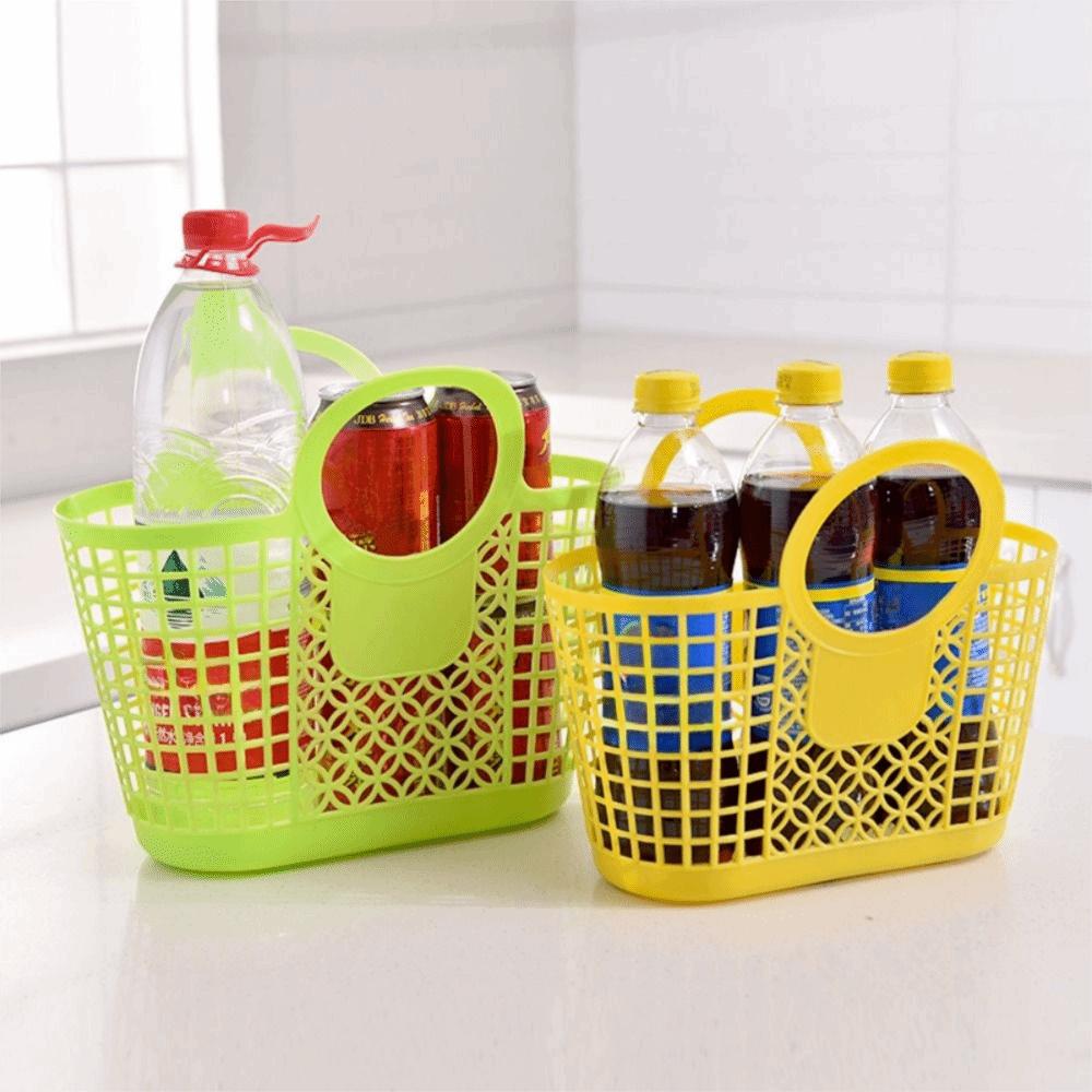 1 Stück Handgehalten Hängend Praktischer Aufbewahrungskorb Küchen- Badezimmerzubehör Korb Spielzeugorganisator
