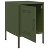 Nightstand Olive Green 36 X 39 X 50.5 Cm Steel