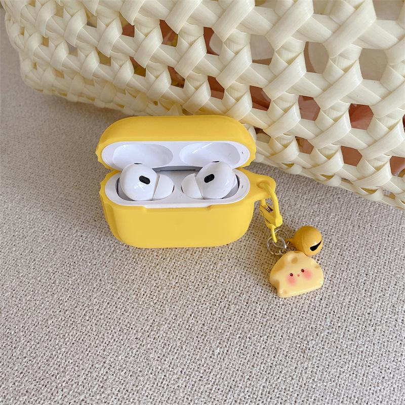 Simple cheese bell for AirPods 1 generation protective case 1 generation 1 generation pro1 apple bluetooth headset case niche