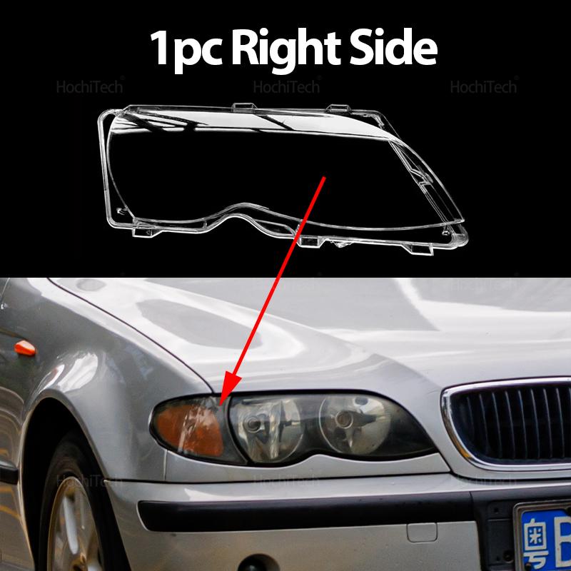 1 Pair Front Headlight Lens Cover for BMW 3 Series E46 Sedan 2002-2005 Car Headlamp Cover Transparent Lampshade Lamp Hood Shell