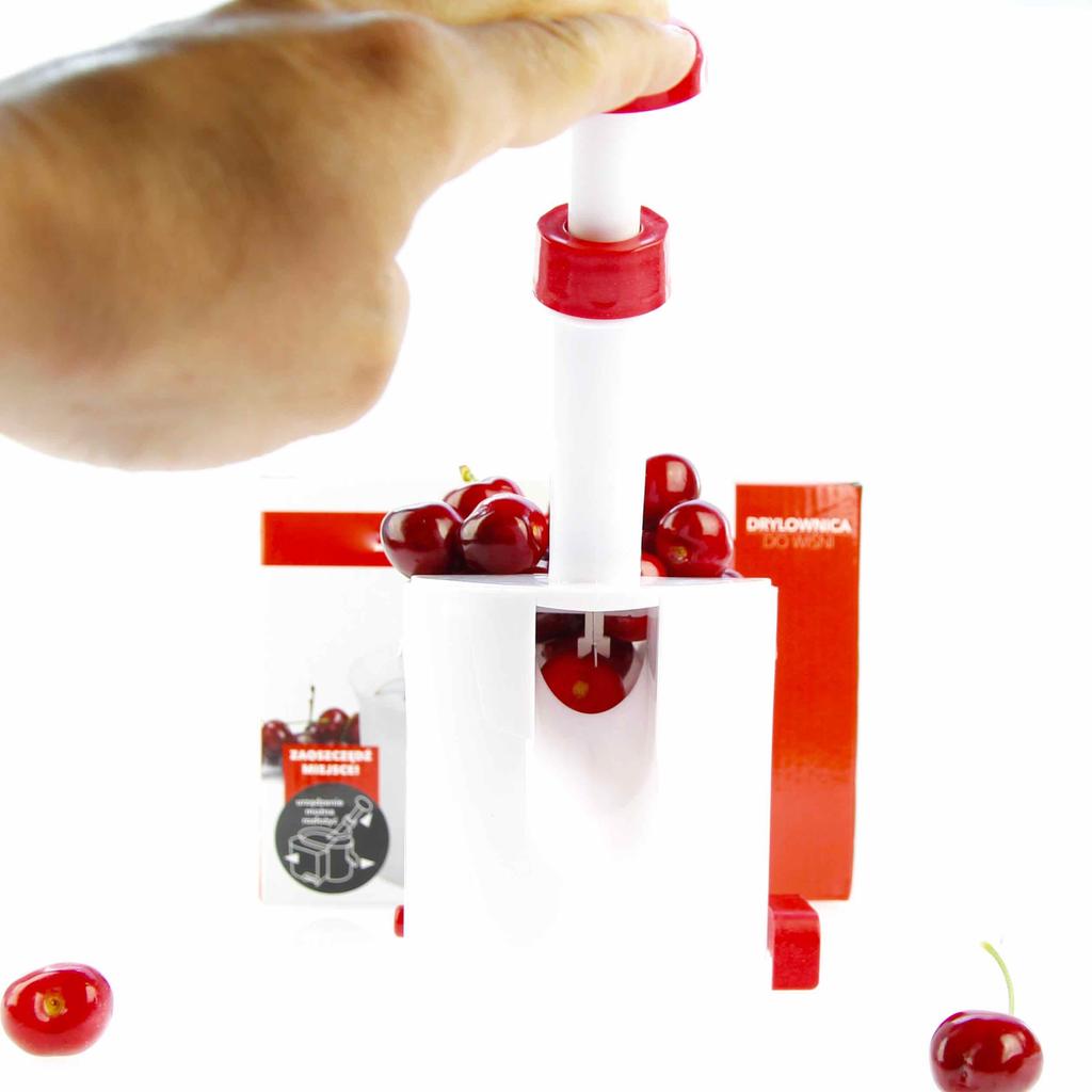 Dénoyauteur de Cerises, d'Olives et d'Olives avec Ventouse, Contenant Antidérapant
