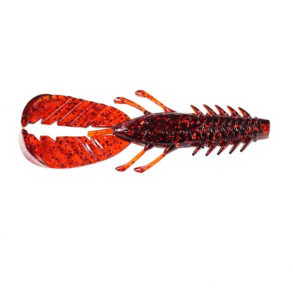 Factory Direct 75mm 3.7g Delicate Shrimp Soft Bait 8pcs Pack for Bass Carp Bottom Feeding Predator Fishing