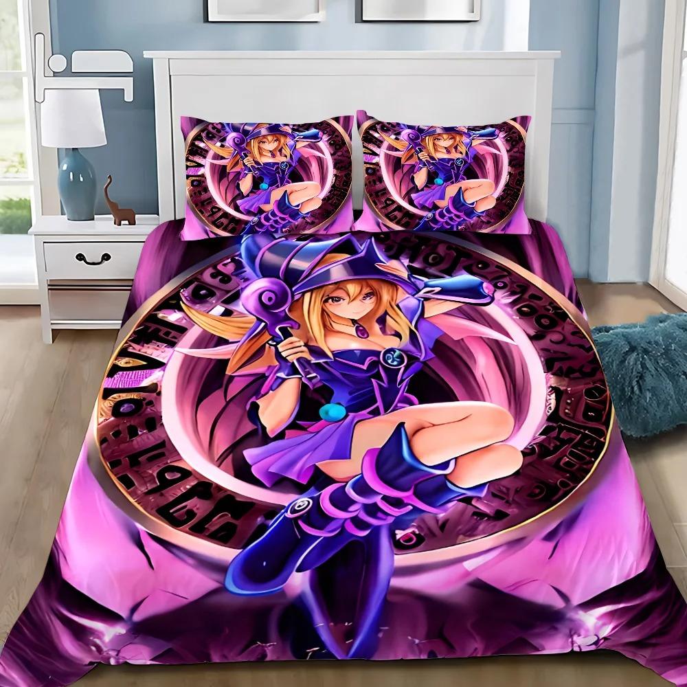 3D Print Yu-Gi-Oh MONSTER CARD Anime Bedding Set Duvet Cover Bed Set Quilt Cover Pillowcase Comforter king Queen Size Boys Adult