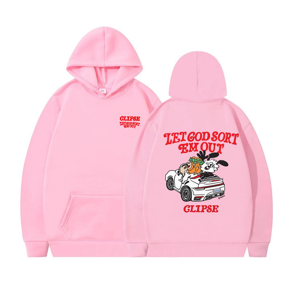 Clipse Lass Gott sie aussortieren Hoodie Clipse neues Album Hoodie Männer Frauen Langarm Streetwear Hip Hop Pullover Kleidung