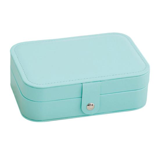 PU Leather Jewelry Box, Multi-Layer Organizer, Compact Lightweight Protective Jewelry Holder, for Rings Earrings Bracelets
