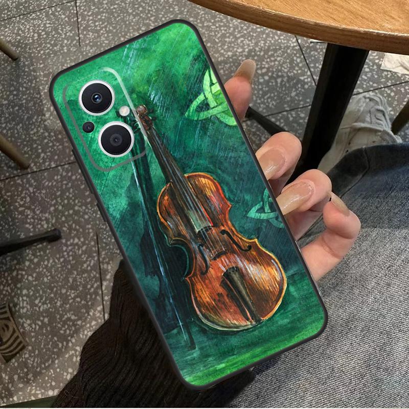 Music Violin For OPPO Reno 10 11 12 13 14 Pro 7 8 Lite 8T 11F 12F 13F 14F OPPO Find X8 X9 X5 X6 Pro Case