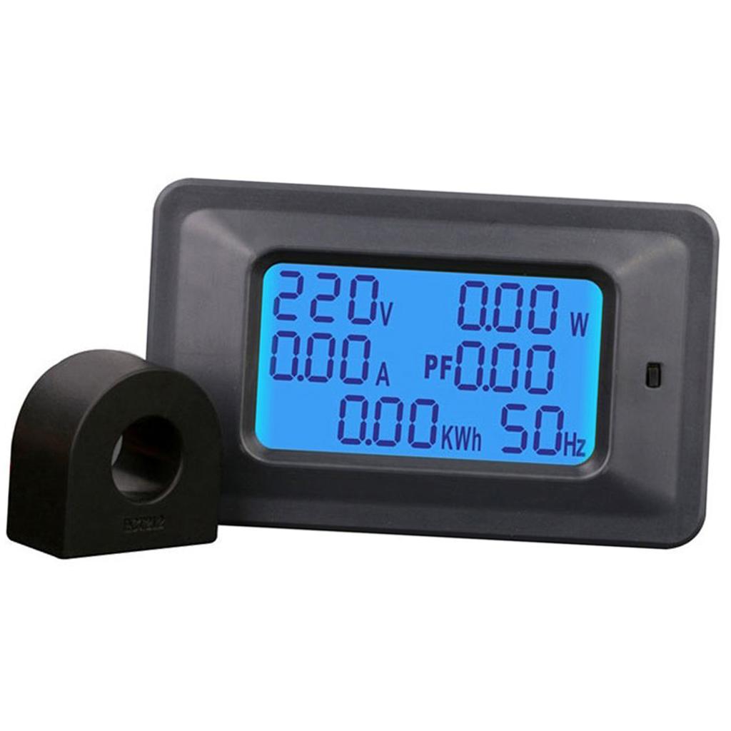 100A Digital Voltage Meter Energy Meter LCD 5KW Power Factor Energy Frequency Meters Voltmeter Ammeter Current Amps