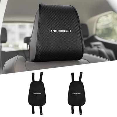 Set of 2 Land Cruiser 250 Headrest Covers with Ventilation Holes for a Car Neck Compatible with the Land Cruiser 70 80 150 and 300 Car Seat Covers for