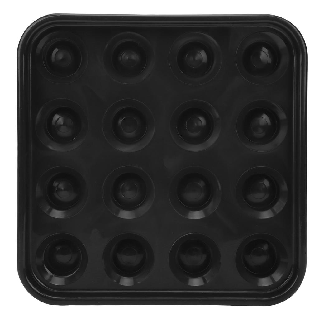 16 Holes Pool Snooker Billiard Ball Storage Holder Tray Billiards Supplies AccessoriesBlack