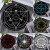 Cartoon Magic Circle, Celestial Star Pattern, Dark Series Theme, Home Decorative Round Carpet, Game Room Floor Mat