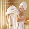 Drying Hair Cap With Super Absorbent Coral Fleece For Home Use