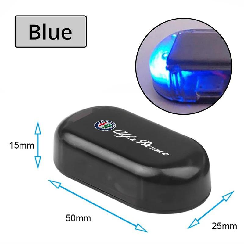 For Alfa Romeo 1pcs Car Led Security Light Solar Powered Caution Lamp Anti-Theft Lamp For Alfa Romeo 159 Giulietta Stelvio 4C MI zl9