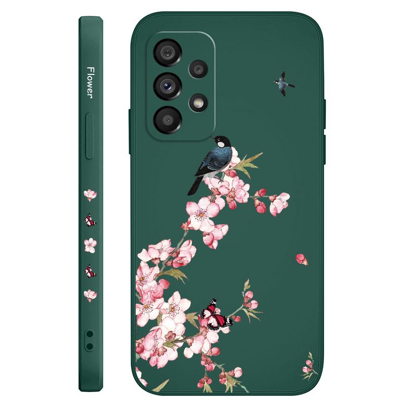 Peach Butterfly Case For Samsung Galaxy A73 A53 A33 A23 A13 A03 A72 A52 A52S A32 A22 A12 A02 A02S A71 A51 A31 A21S 4G 5G Cover