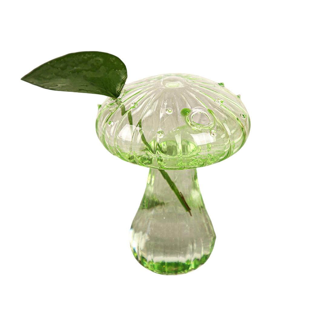 Tischdekoration Vase Kreative Pilzförmige Transparente Hydrokulturpflanze Glas-Blumentopf Gewächshausdekoration Blumentopf