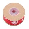 Christmas Organza Ribbon Snowflake Ribbons Handmade DIY Gift Wrapping Decoration Wreath Home Decor