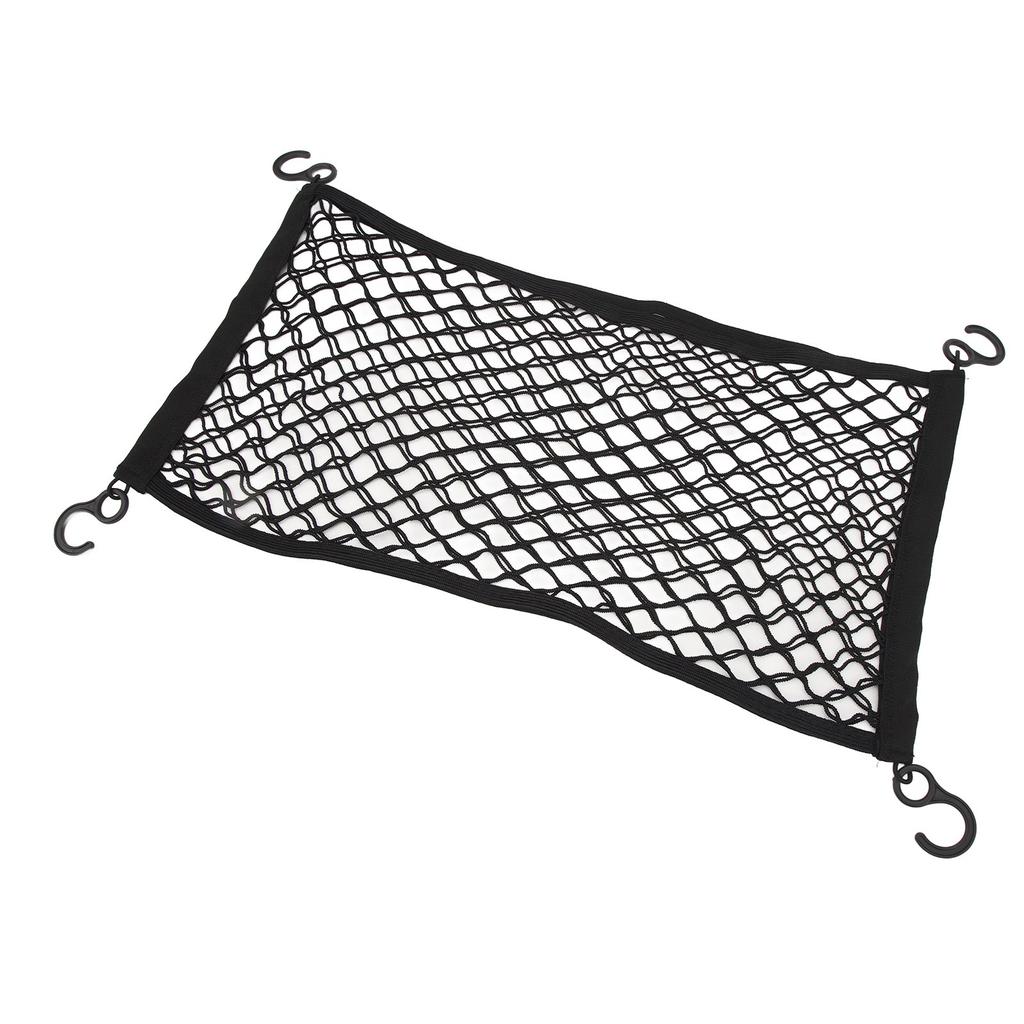 Camping Cart Cargo Net Latex High Elastic Hook Design Rubber Band Fixed Dual Layer Mesh Cargo Net