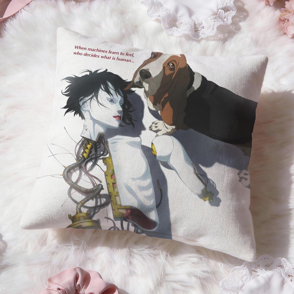 g-Ghost in the Shell Cushion Cover Premium Comfort Reversible Pillow Cove -Two in One Design for Any Room & Car Interior