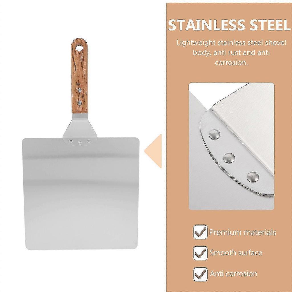 Tool Trays Pizza Lifter Stainless Steel Turner Spatula Pizza Spatula Paddle Griddle Scraper Stainless Steel Pizza Paddle