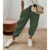 HNXC Women's Fashion Casual Solid Color Print Pants & Capris Classic Exquisite