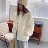 Lamb Fur Coat Women's Winter New Loose Soft Waxy Small Stand-up Collar Plush Top
