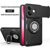 Anti-slip Armor Shockproof Case For VIVO V60 Lite Slide Camera Lens Protection Rotating Ring Stand TPU Frame Plastic Phone Cover