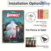 1pc Disney Baymax & Friends Metal Tin Sign - 20.32x30.48 cm Colorful Animated Adventure Art Wall Decor, Durable Iron Motivationa