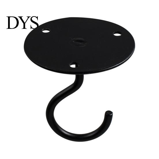 Flower Basket Hanger 1 Set Wall Mount Hook Anti-rust Sturdy Strong Load-bearing Non-falling Hanging Things Ceiling Wrought Iron for Home