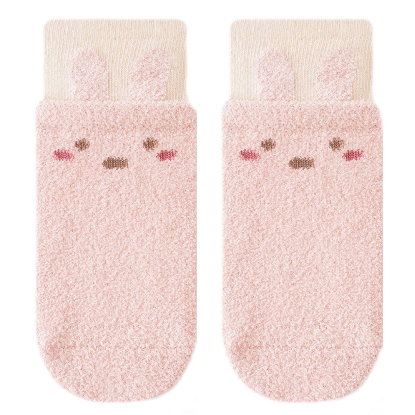 

Нескользящие детские носки до колена, унисекс, для первых шагов, мягкие, теплые, эластичные, до середины икры, детские носки для дома XL