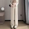 #Maternity pants casual pants ice silk spring and summer drawstring straight pants loose wide leg pants maternity wear
