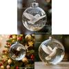 Natures Birds Crystal Glass Christmas Tree Ornament Set With Plastic Material For Holiday Decor