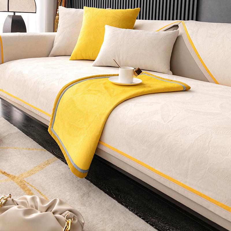 

High-End Light Luxury Sofa Cushion, Non-Slip, High-End Sofa Cover, All-Inclusive, Nordic Simple Seat Cushion Cover, Universal In All Seasons 70*70cm