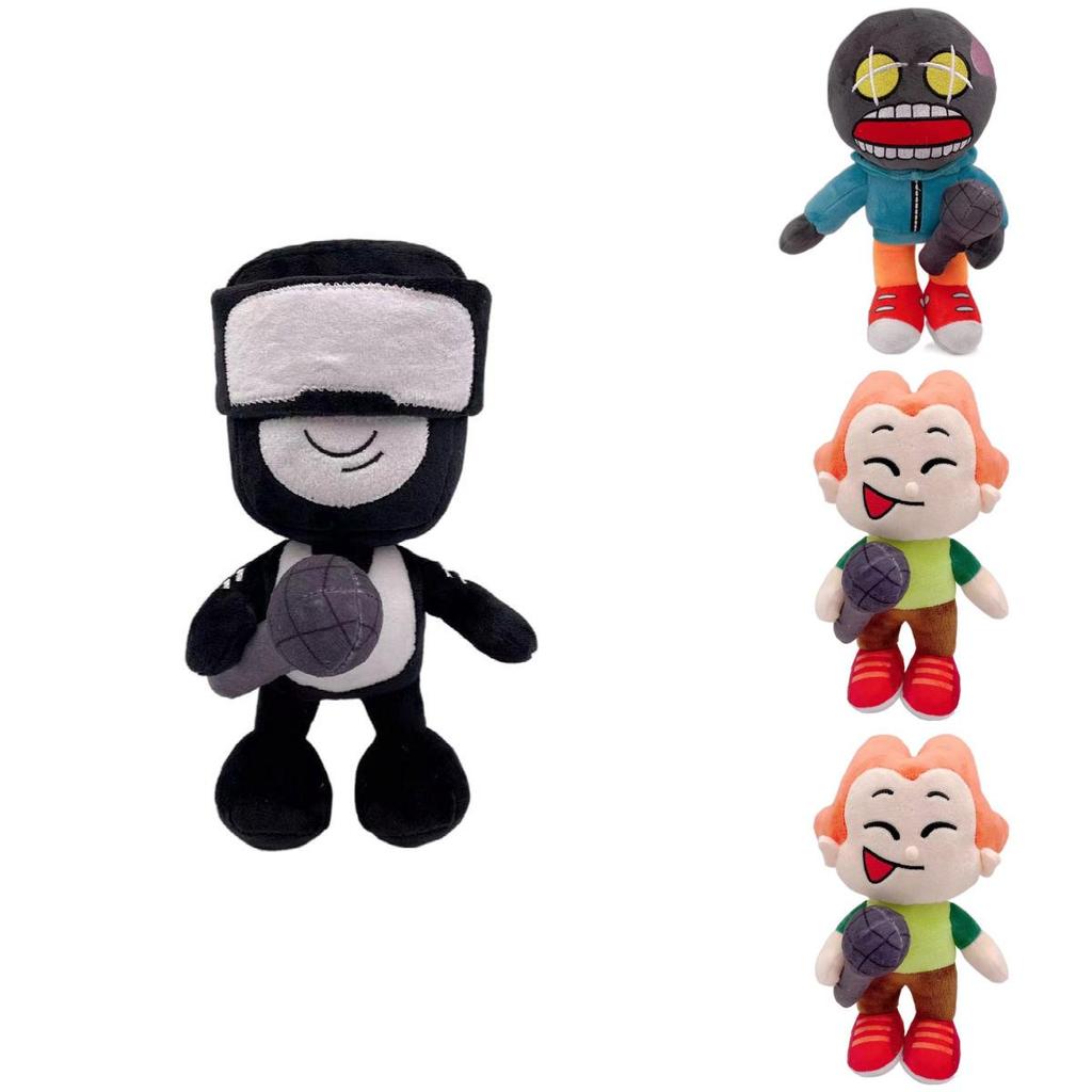 Cozy And Colorful Friday Night Funkin Plush Toy Featuring Fnf Girlfriend And Whitty Stuffed Doll