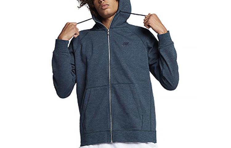 Nike Sweatshirts Men s Deep Sea Blue Hooded Moderate Regular 805058-454 M