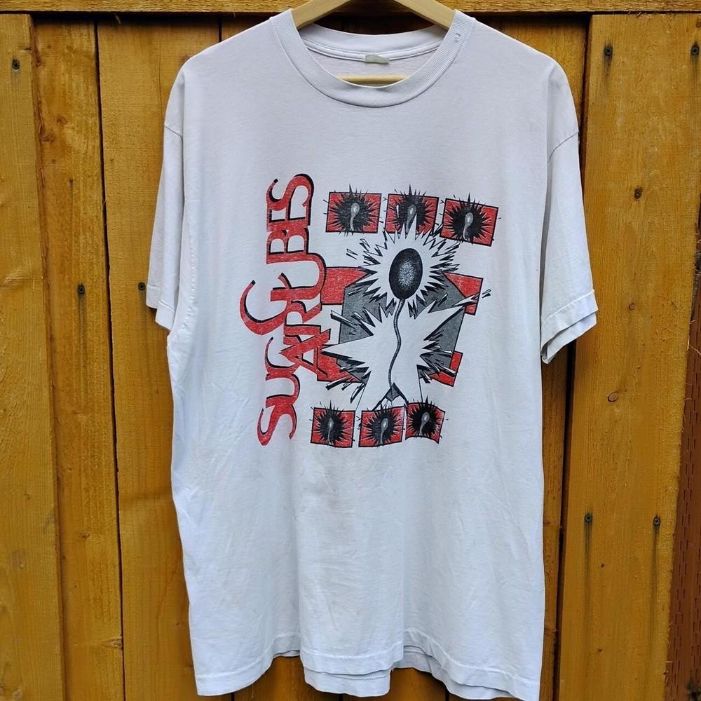 Vintage The Sugarcubes Stick Around for Joy T-shirt Unisex Konsert S till 5XL DO241 Unisex T-shirt