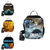 3D Godzilla Isolierte Lunchtasche für Kinder mit großem Fassungsvermögen und verstellbarem Riemen