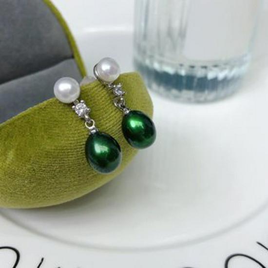 Freshwater Double Pearl Stud Earrings – Niche Luxury, Novel and Simple Design, TikTok Style
