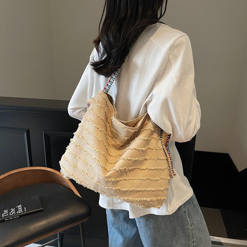Fashionable and Individual Tote Bag Niche and Versatile Fabric Bag High-quality Single-shoulder Tote Backpack