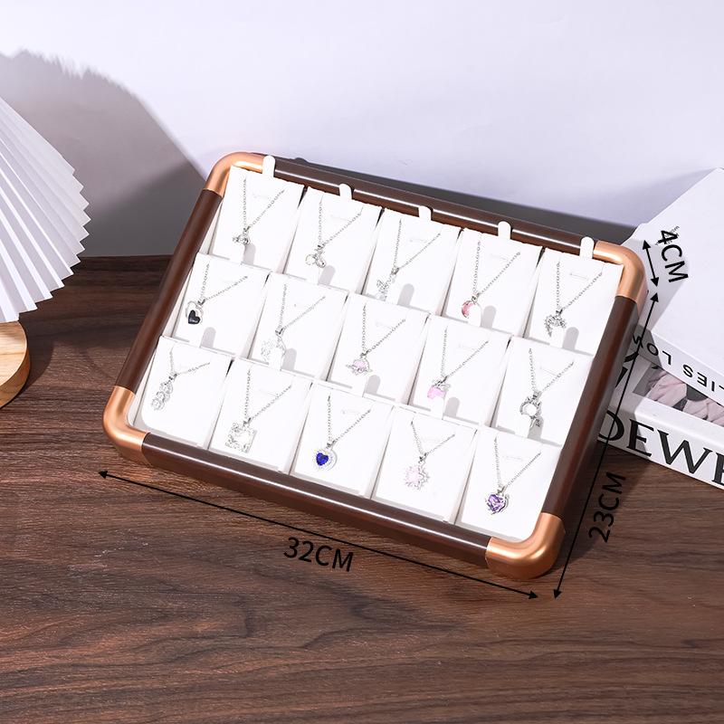 Spot Walnut Jewelry Display Tray Retro Jewelry Display Tray Jewelry Bracelet Necklace Counter Display Props