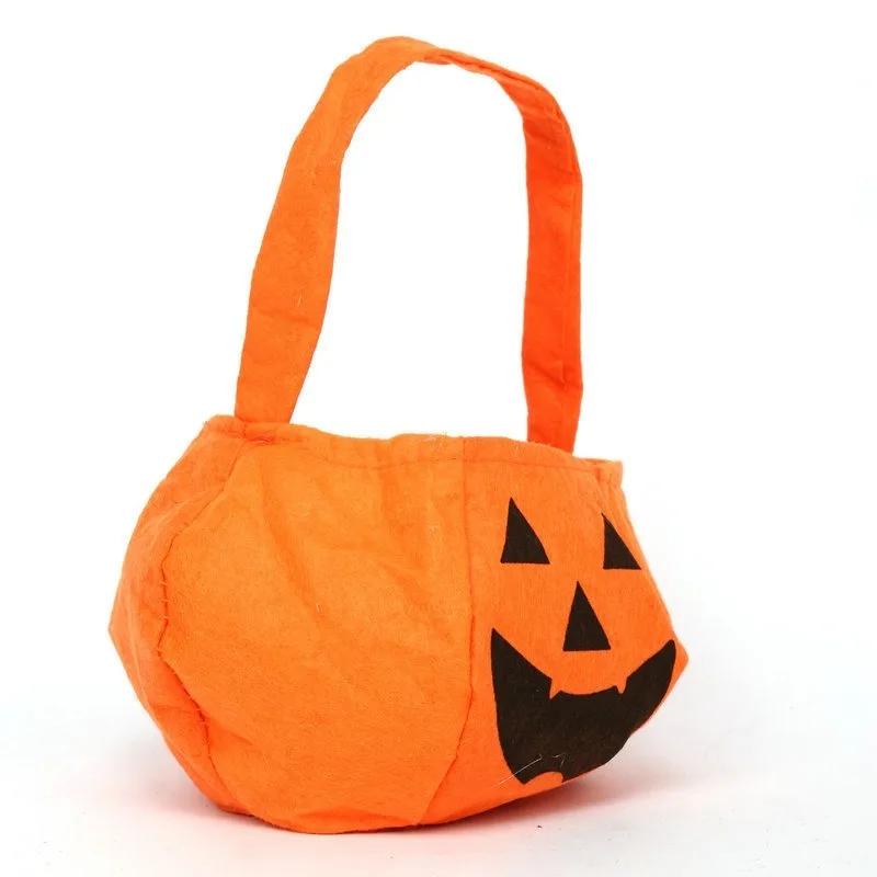 Halloween Candy Bag Children's Party Supplies Fashion Bag Holiday Smile Pumpkin Bag Kids Gifts