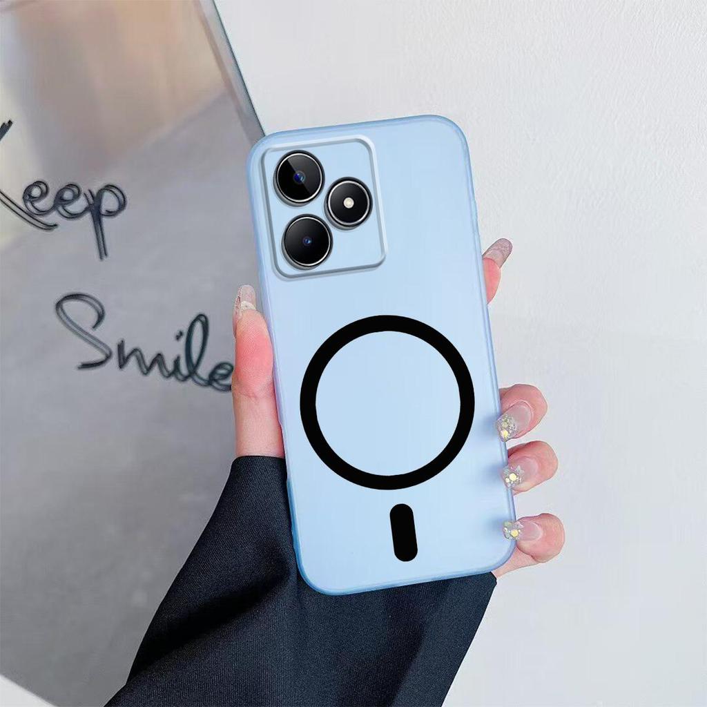 Hülle für realme C53, C51, Note 50 4G Premium Magnetische Matte Handyhülle Schutzhülle