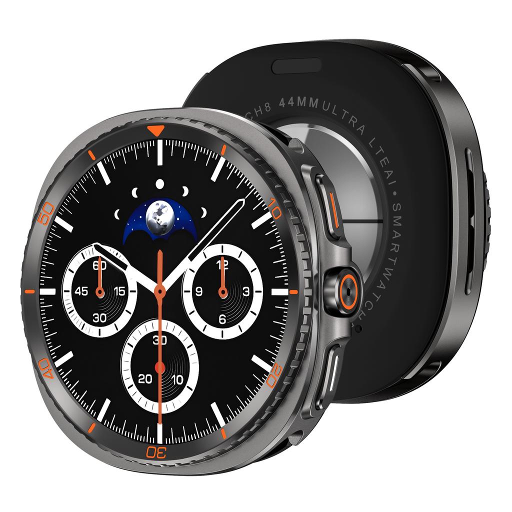 Schutzhülle aus Aluminiumlegierung für Samsung Galaxy Watch 8, Metallgehäuse, Zubehör, Hartrahmen, Metall-Schutzstoßstange für Samsung Galaxy Watch 8 (44 mm, 40 mm)