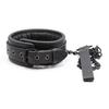 Black Genuine Leather  Bondage Set 3pcs Restraints Collars Ankle Cuff Handcuffs For Sex Bondage Set Sex Toys For Adults