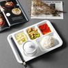 Anti-Drop Melamine Divided Dinner Plate