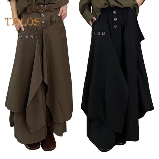 Muži Kalhoty Nepravidelný Japonský styl Volné Culottes Zip Knoflíček Lízačka Model Ukázka Kostým Dovolená Práce Denní nošení Kalhoty