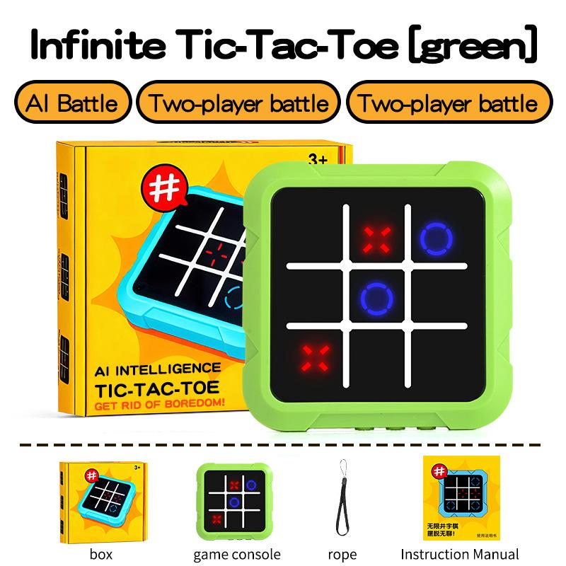 New Portable Tic-Tac-Toe Multifunctional Electronic Game Stress Relief Educational Board Game Suitable For Adults And Kids