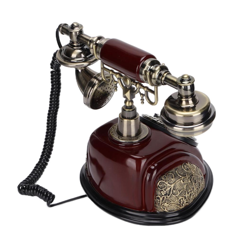 MS‑5301A Vintage Telephone Antique European Style Landline with   Cable for Home Office Cafe Bar