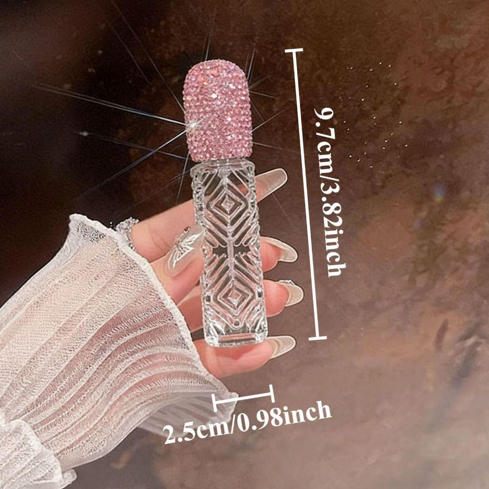 12ml Glass Perfume Atomizer Creative Rhinestone Oil Diffuser Bottle  Travel Supply