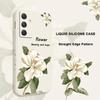 Magnolia Flowers Phone Case For Samsung Galaxy A37 A57 Liquid Silicone Cover